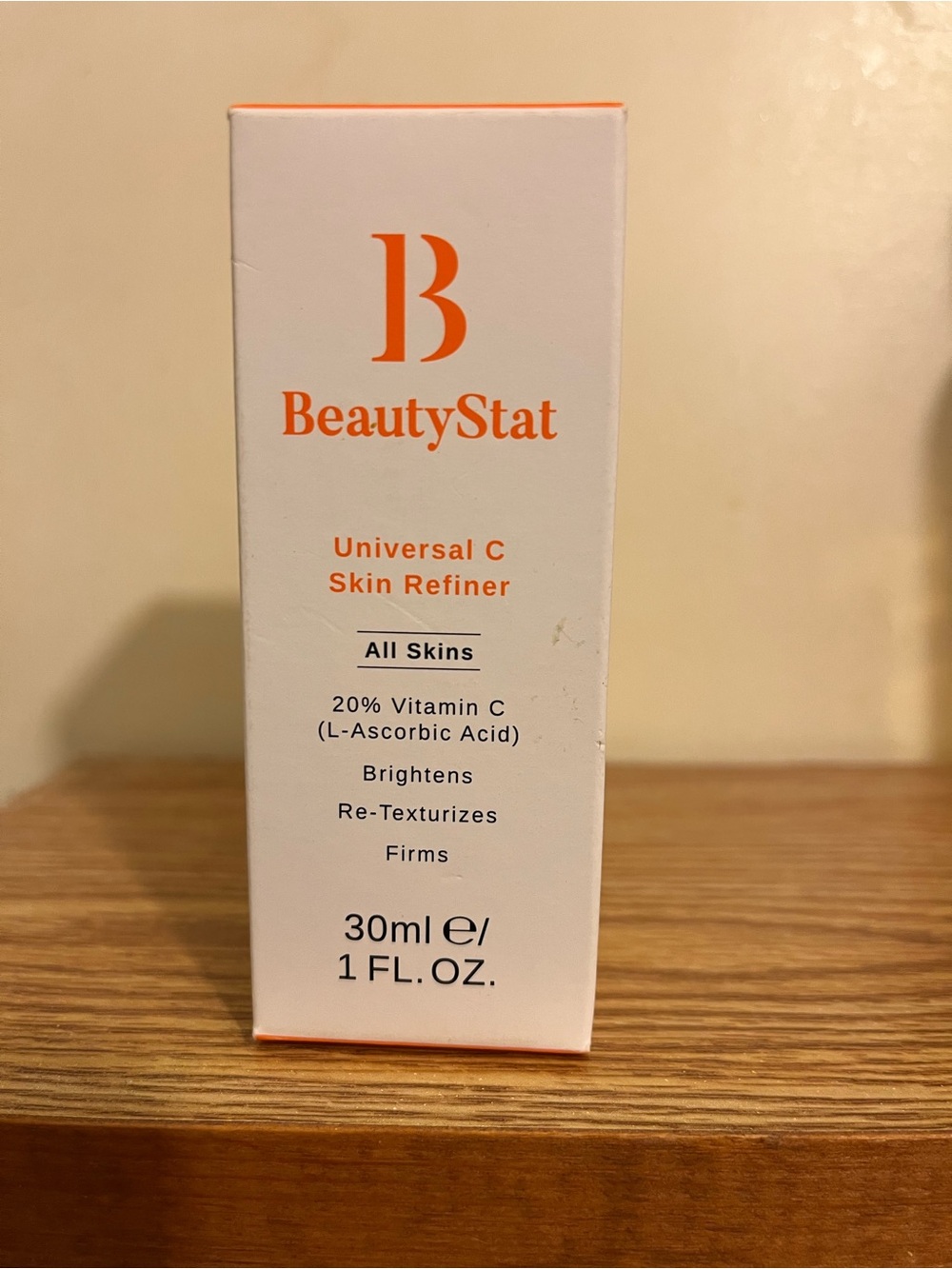 BeautyStat Vitamin C Skin Refiner — White & Orange Packaging